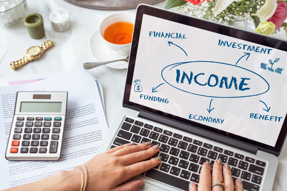 Income linked to investment, funding, and benefits, symbolizing financial planning and wealth building